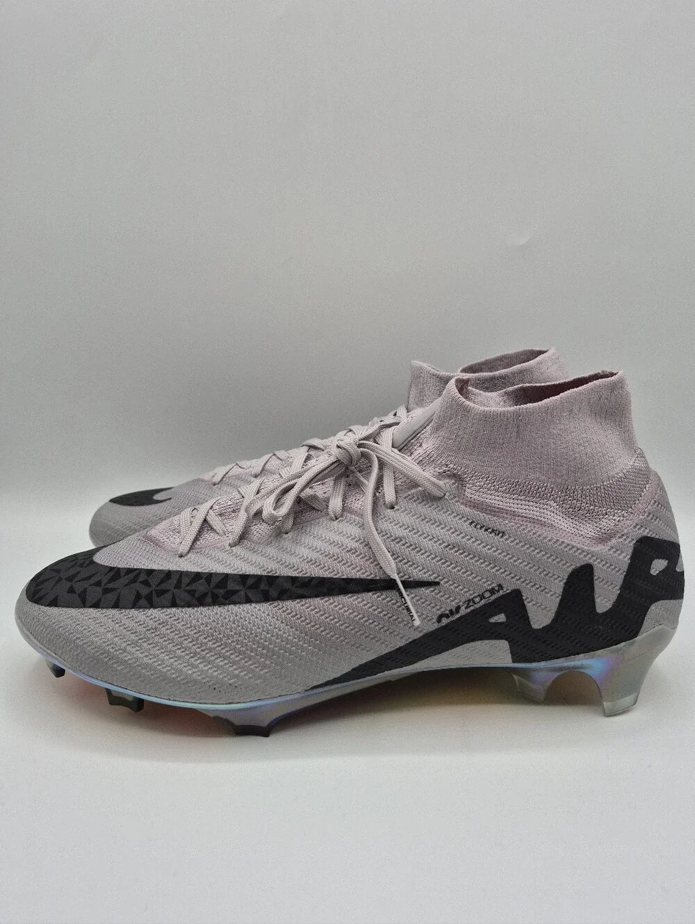 Nike Mercurial Superfly 9 Elite FG Soccer Cleats Grey Mens Size 10 HF4382-001